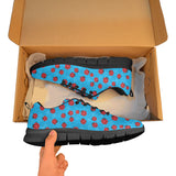 Ladybug Pattern Print Design 02 Men's Breathable Sneakers ( Model 055)