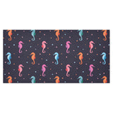 Watercolor colorful seahorse pattern Tablecloth