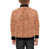 Brick Printed Pattern Print Design 02 Kids' Boys' Girls' Bomber Jacket