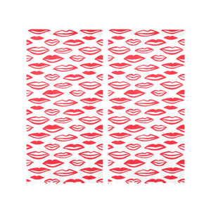 Lips Pattern Print Design 05 Gauze Curtain