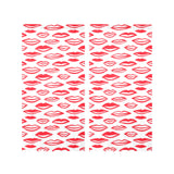 Lips Pattern Print Design 05 Gauze Curtain