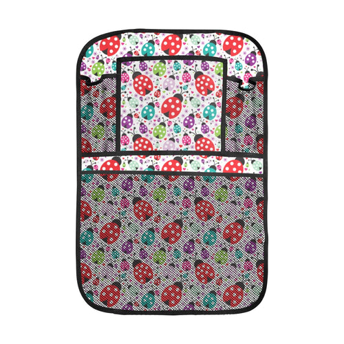 Ladybug Pattern Print Design 03 Car Seat Back Organizer