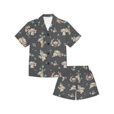 Cute koala pattern Kids' Boys' Girls' V-Neck Short Pajama Set