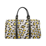 Gray Leopard print pattern Travel Bag