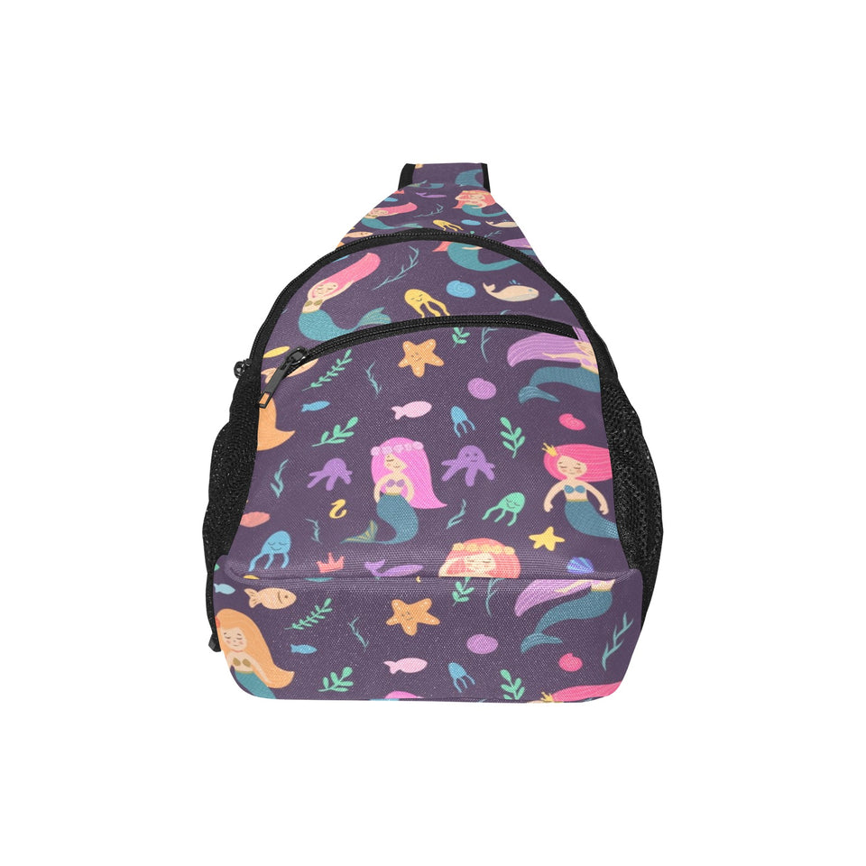 beautiful mermaid Fish jellyfish algae other marin All Over Print Chest Bag