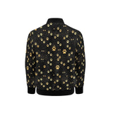 Dog Paws Pattern Print Design 05 Kids' Boys' Girls' Bomber Jacket