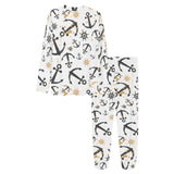 Anchors Rudders pattern Women's All Over Print Pajama Set