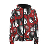 Billiard Ball Pattern Print Design 05 Men's Padded Hooded Jacket