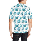 Coral Reef Pattern Print Design 04 Men's All Over Print Polo Shirt