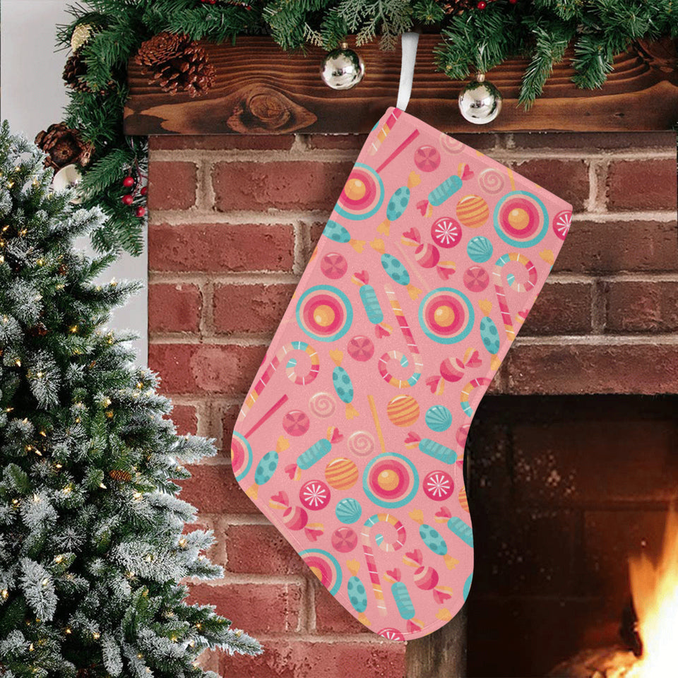 Colorful candy pattern Christmas Stocking