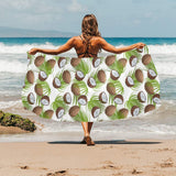 Coconut Pattern Print Design 04 Beach Towel