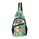 Camera Pattern Print Design 03 All Over Print Chest Bag