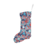 Hand drawn colorful starfish Christmas Stocking
