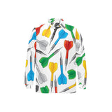 Darts Pattern Print Design 03 Men's Long Sleeve Polo Shirt