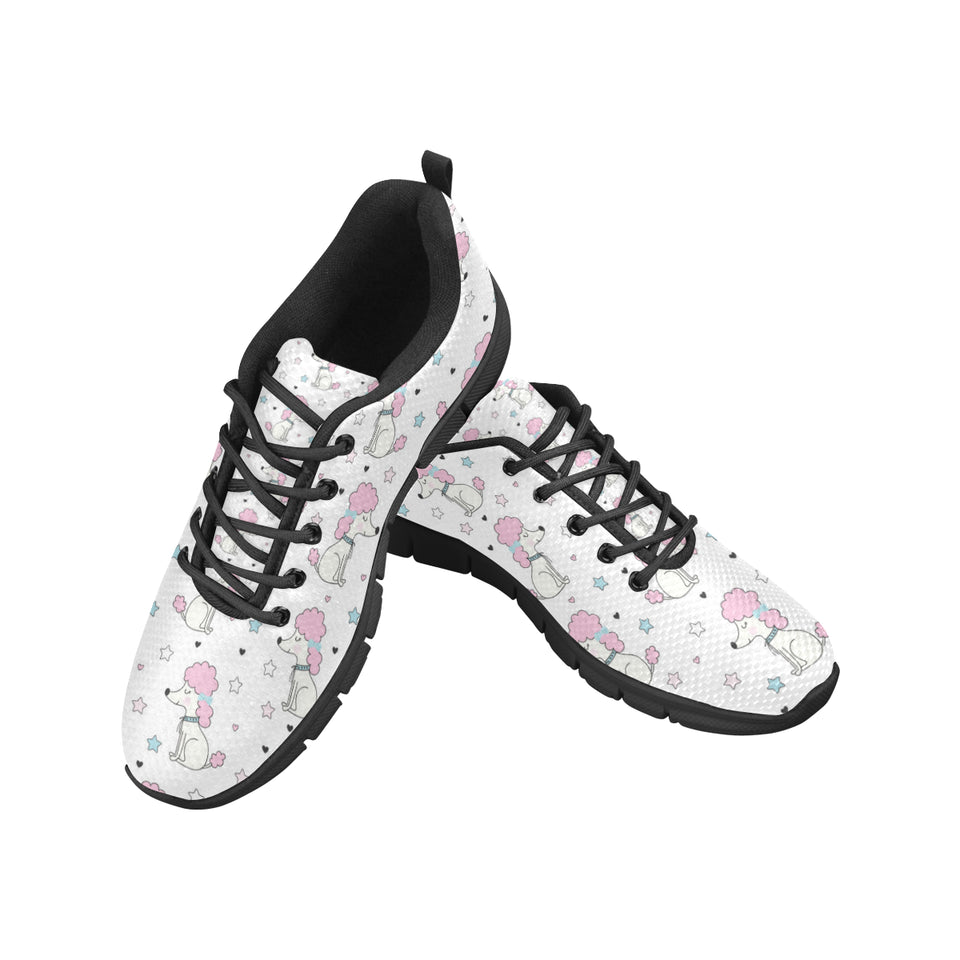 Cute poodle dog star pattern Women's Sneaker Shoes