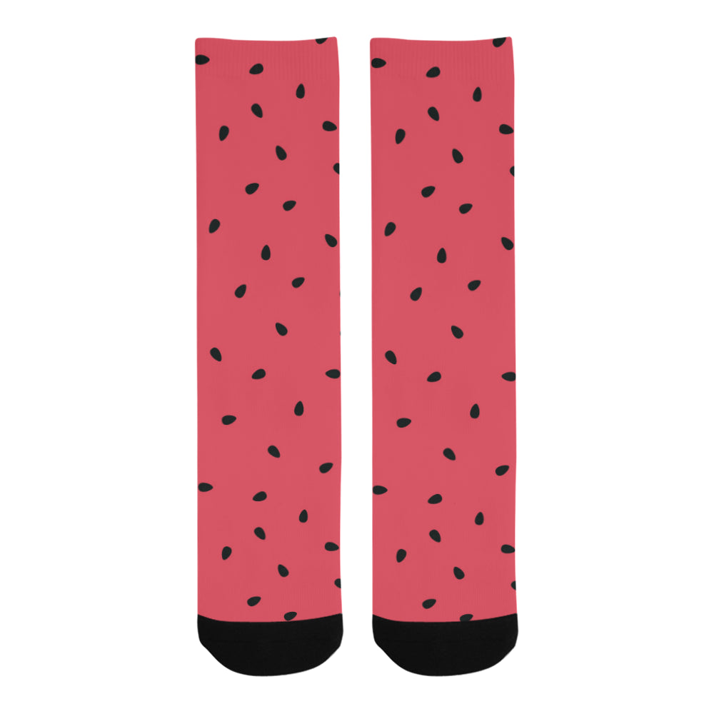 watermelon texture background Crew Socks