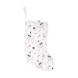 Poodle dog rose cake pattern Christmas Stocking