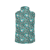 Elephants jungle pattern Women's Padded Vest