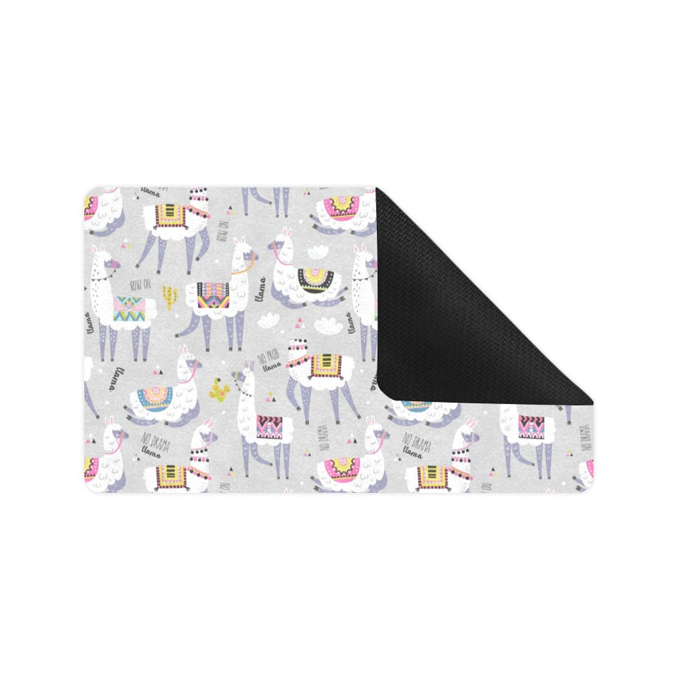 Cute Llama Alpaca pattern Doormat