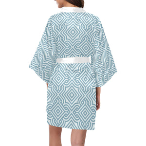 arabic pattern Women's Short Kimono Robe