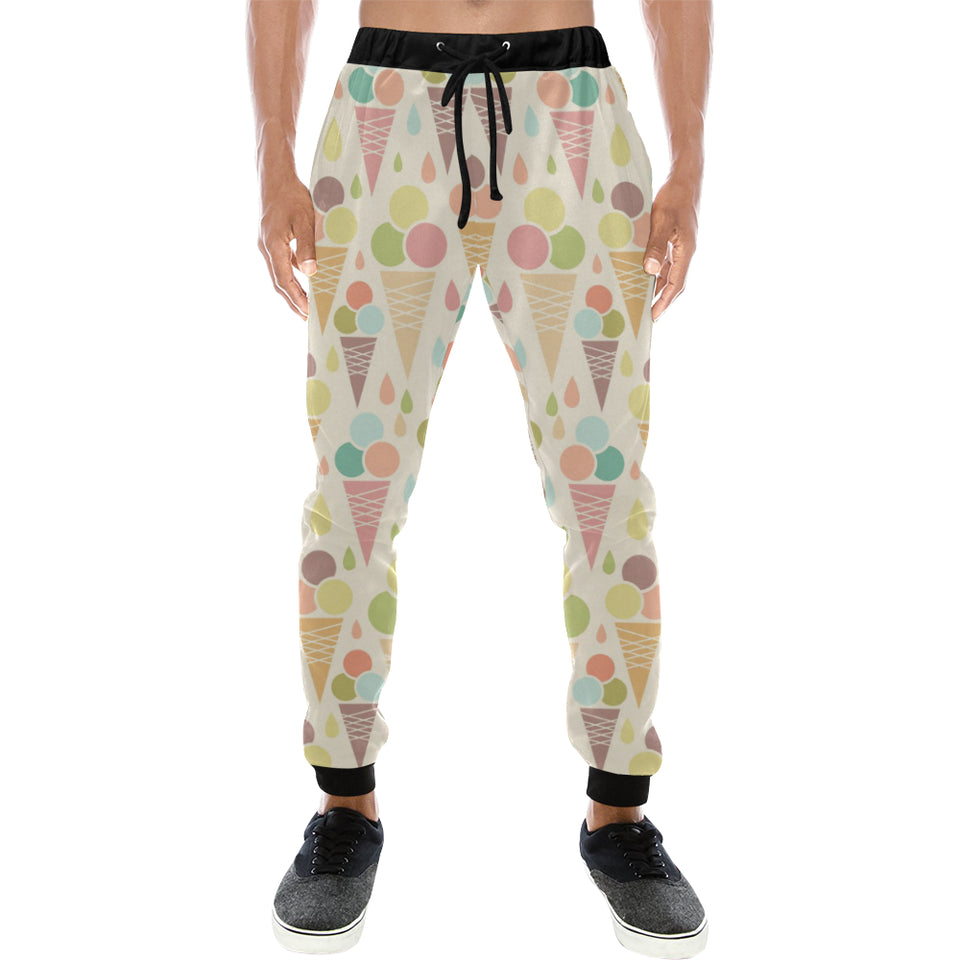 Ice cream cone pattern Unisex Casual Sweatpants