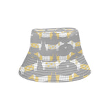 Cute dachshund dog pattern Unisex Bucket Hat