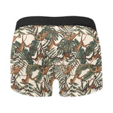 Monkey tropical leaves background Men's All Over Print Boxer Briefs Men's Underwear