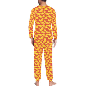 Potato Chips Pattern Print Design 05 Men's All Over Print Pajama