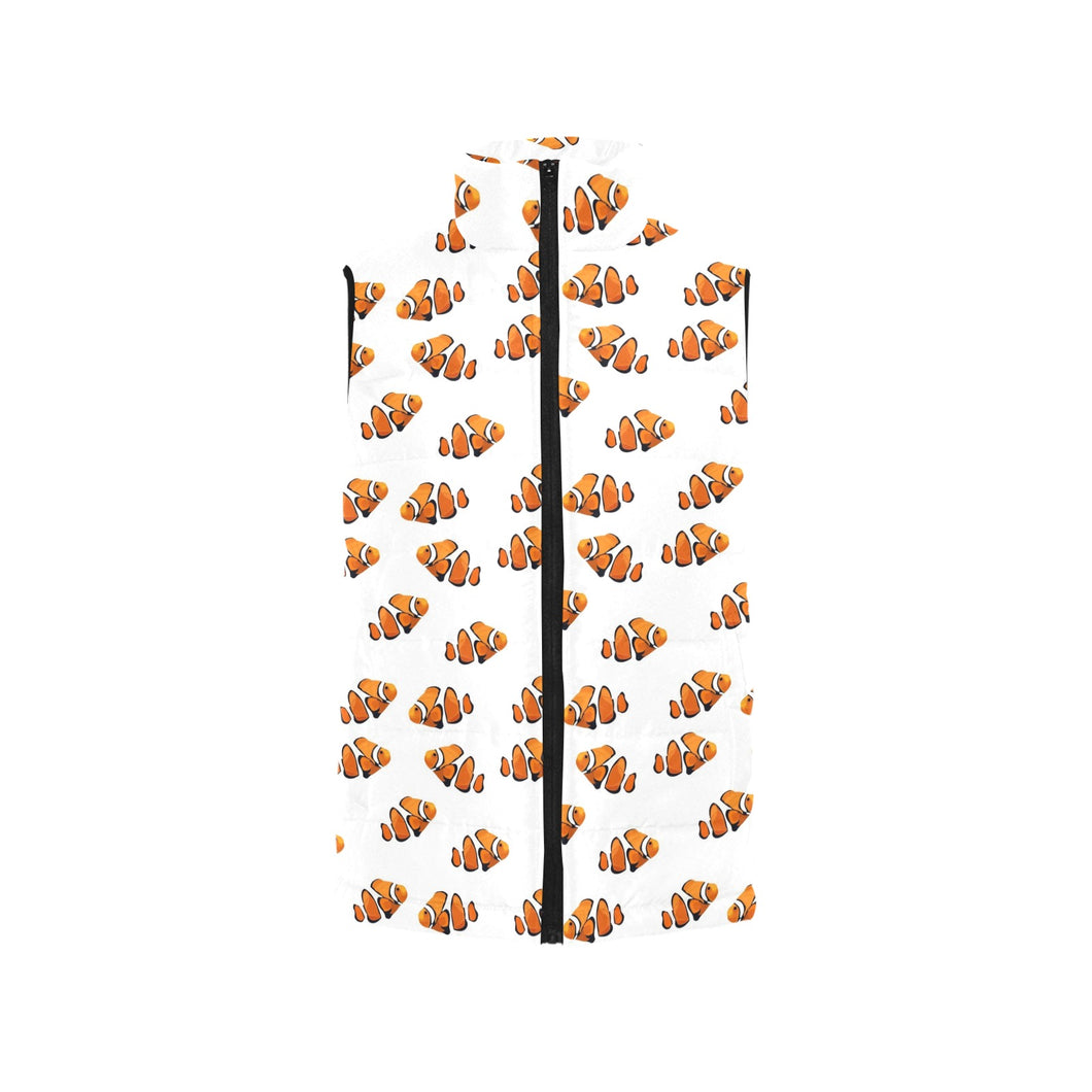 Clown Fish Pattern Print Design 03 Men's Padded Vest