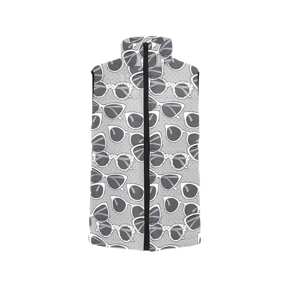 Sun Glasses Pattern Print Design 04 Women's Padded Vest