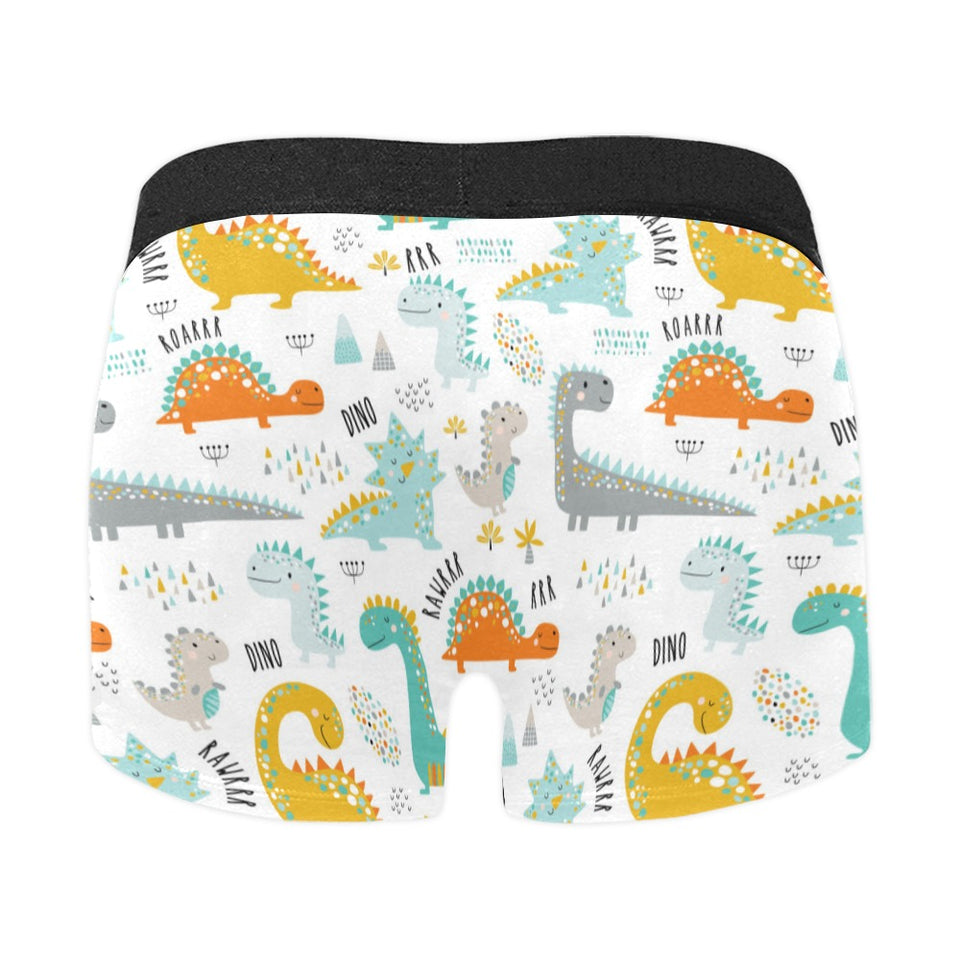 Cute funny kids dinosaurs pattern Men's All Over Print Boxer Briefs Men's Underwear