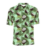 Coconut Pattern Print Design 02 Men's All Over Print Polo Shirt
