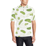 Cucumber sketch pattern Men's All Over Print Polo Shirt