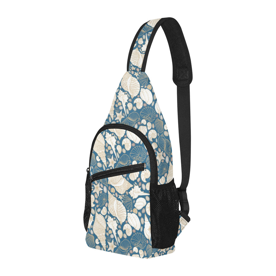 Sea turtle Polynesian Tribal design pattern All Over Print Chest Bag