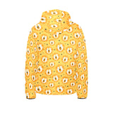 Lion Pattern Print Design 03 Kids' Boys' Girls' Padded Hooded Jacket