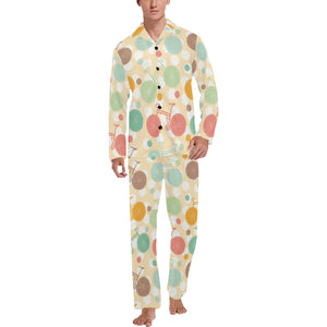 Bicycle Pattern Print Design 01 Men's Long Pajama Set