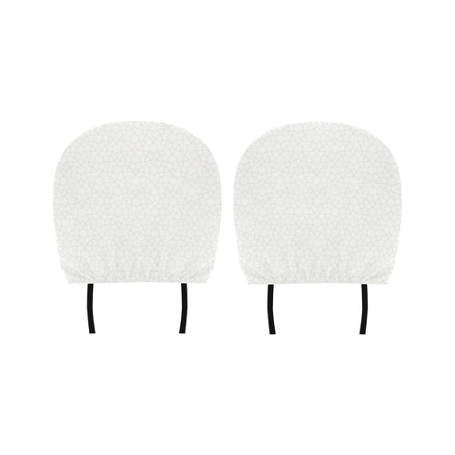 arabic white pattern Car Headrest Cover