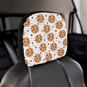 chocolate chip cookie pattern Car Headrest Cover
