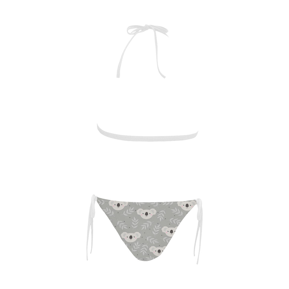 Cute koala leaves pattern Sexy Bikinis Two-Piece Swimsuits