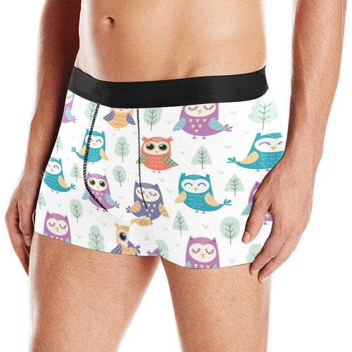 Cute owl pattern Men's All Over Print Boxer Briefs Men's Underwear