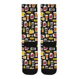Beer type pattern Crew Socks