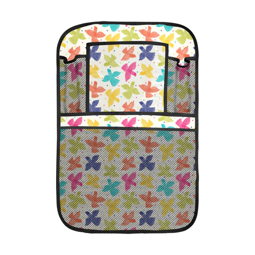 Pigeon Pattern Print Design 01 Car Seat Back Organizer