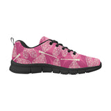 Beautiful dragonfly pink background Men's Sneaker Shoes