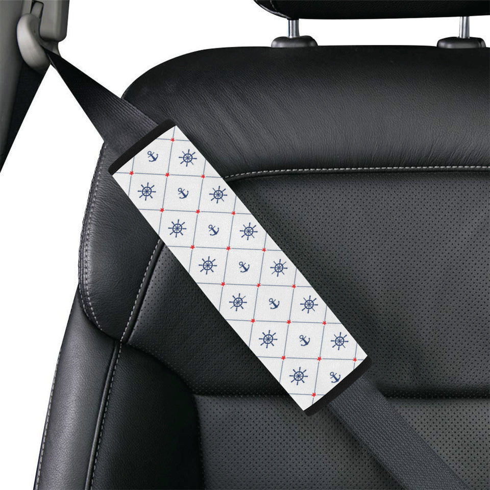 Anchor rudder nautical design pattern Car Seat Belt Cover