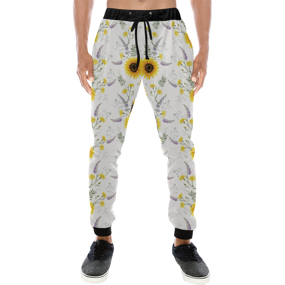 beautiful sunflowers pattern Unisex Casual Sweatpants