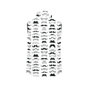 Mustache Beard Pattern Print Design 04 Men's Padded Vest