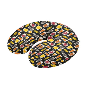 Beer type pattern U-Shaped Travel Neck Pillow