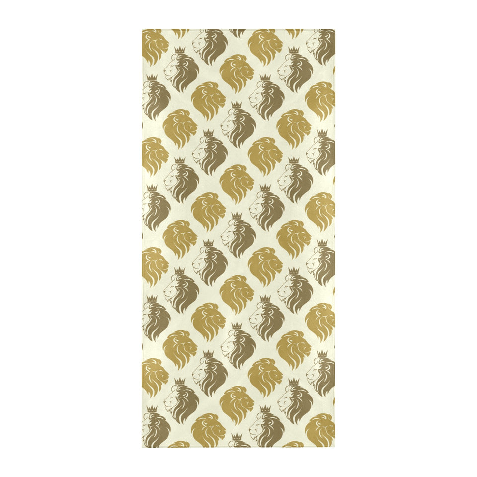 Lion Pattern Print Design 02 Beach Towel