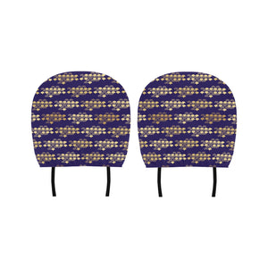 Beautiful japanese fan pattern Car Headrest Cover