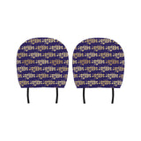 Beautiful japanese fan pattern Car Headrest Cover